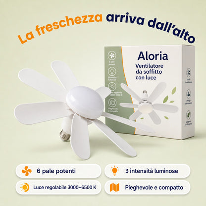 Ventilatore da Soffitto con Luce LED