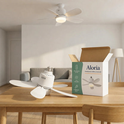 Ventilatore da Soffitto con Luce LED