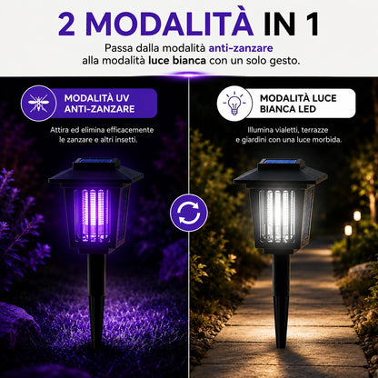 Lampada Solare Anti Zanzare